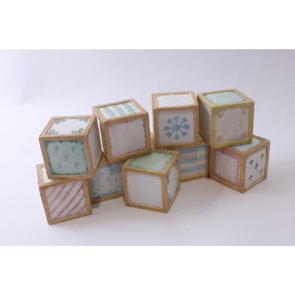 Cherished Teddies, Christmas Blocks Display, Enesco, Priscilla Hillman - Picture 1 of 3